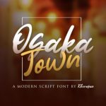 Osaka Town Font Poster 1