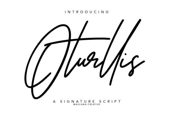 Oturllis Font Poster 1