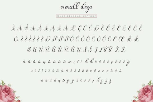 Overall Deep Font Poster 8