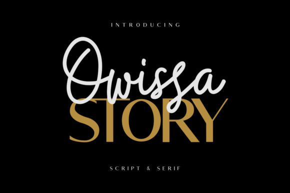 Owissa Story Duo Font Poster 2