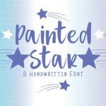 Painted Star Font Poster 1