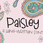 Paisley Font Poster 1