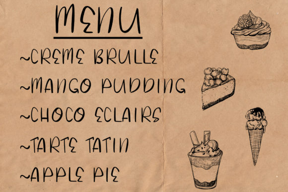 Panna Cotta Font Poster 4