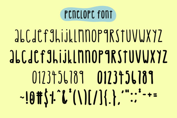 Penelope Font Poster 7