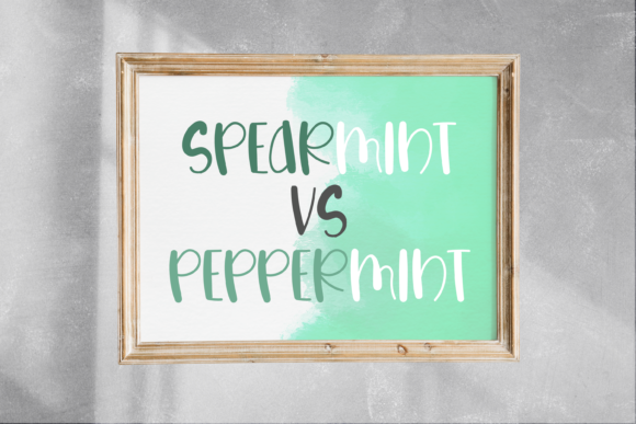 Peppermint Font Poster 5