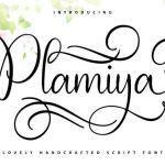 Plamiya Font Poster 1