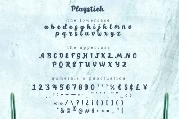Playstick Font Poster 10