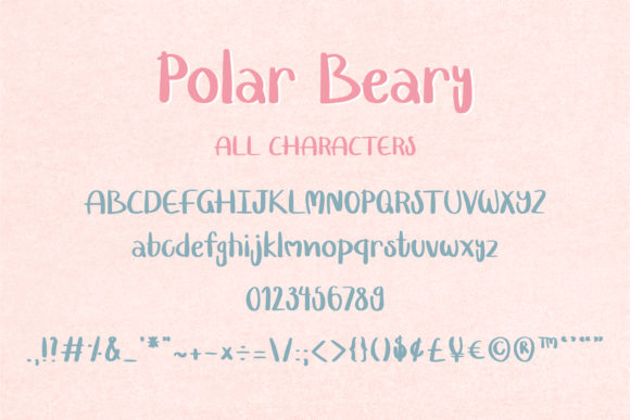 Polar Beary Font Poster 6