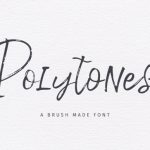 Polytones Font Poster 1