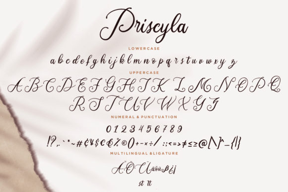 Priscyla Font Poster 7