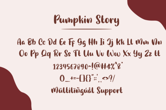 Pumpkin Story Font Poster 7