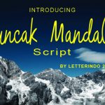 Puncak Mandala Font Poster 1