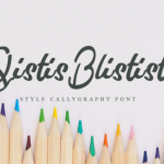 Qistis Blistist Font Poster 1