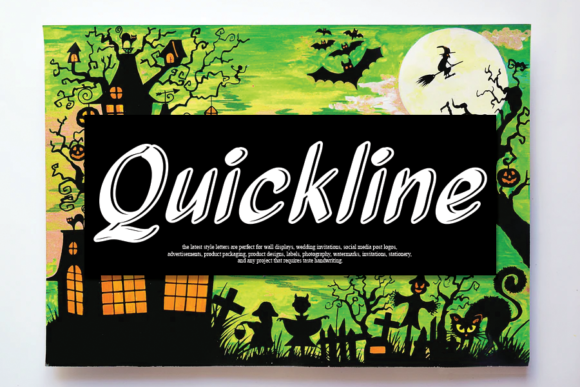 Quickline Font Poster 1