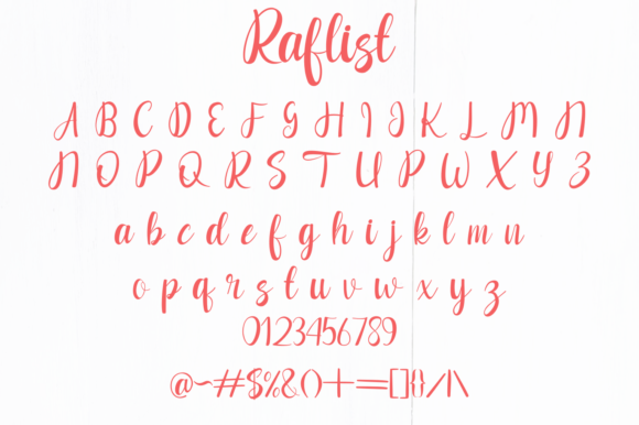 Raflist Font Poster 6