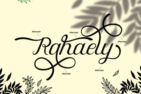 Rahaely Font Poster 8