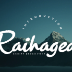 Raihagea Font Poster 1