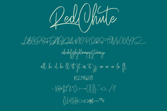 Red Chute Font Poster 8