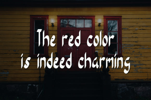 Red Door Font Poster 2