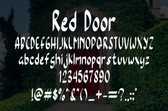 Red Door Font Poster 5