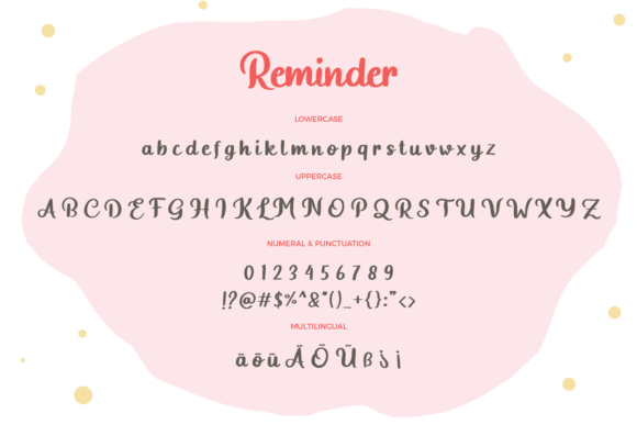 Reminder Font Poster 7