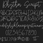 Rhythm Script Font Poster 4