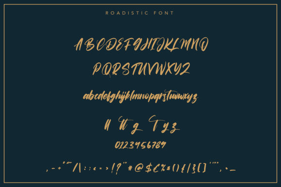 Roadistic Font Poster 6