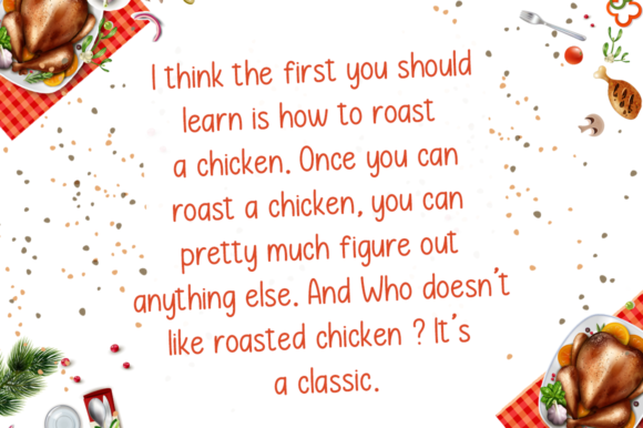 Roast Chicken Font Poster 2