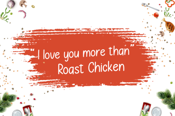 Roast Chicken Font Poster 6