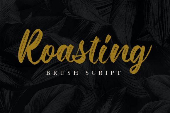 Roasting Font Poster 12