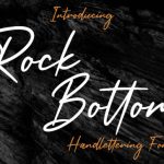 Rock Bottom Font Poster 1