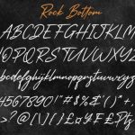 Rock Bottom Font Poster 2