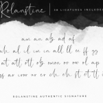 Rolanstine Font Poster 9