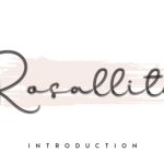 Rosallita Font Poster 1