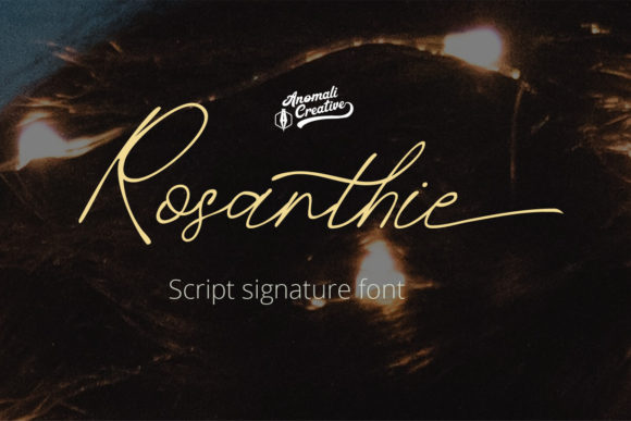 Rosanthie Font Poster 1