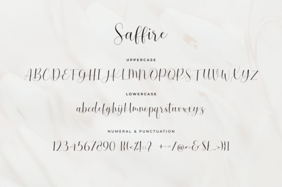 Saffire Font Poster 6