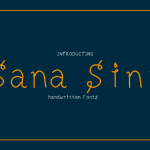 Sana Sini Font Poster 1