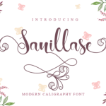 Sanillase Font Poster 1