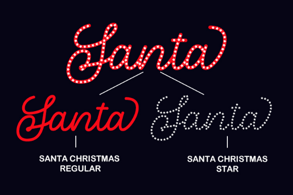 Santa Christmas Font Poster 9