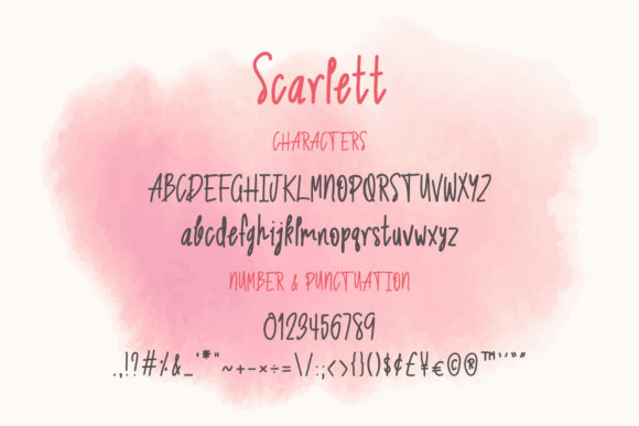 Scarlett Font Poster 6