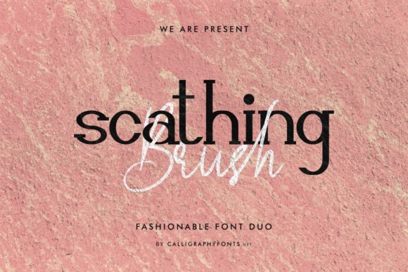 Scathing Brush Font Poster 2