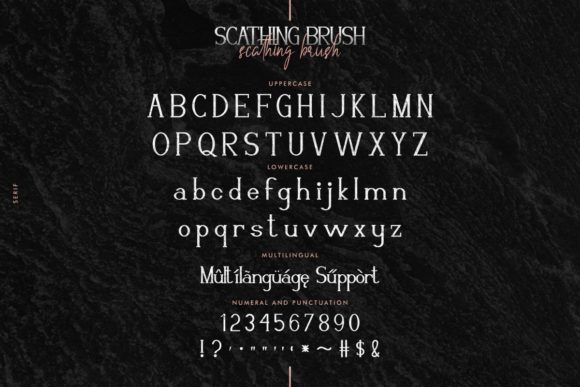 Scathing Brush Font Poster 5