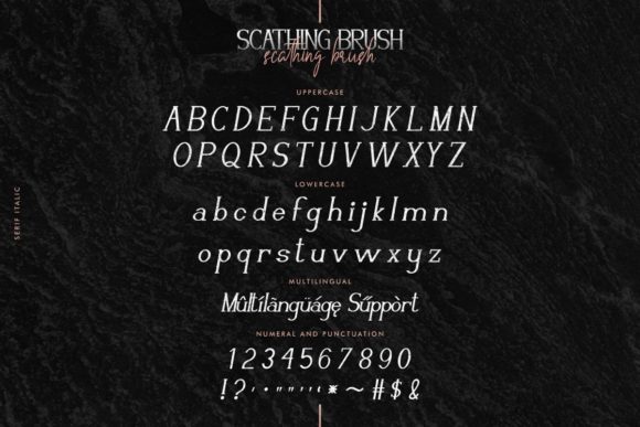 Scathing Brush Font Poster 7