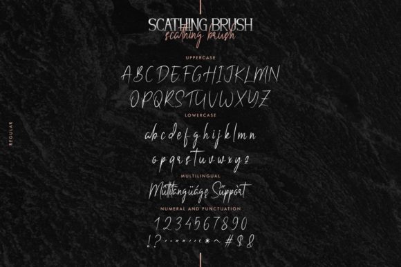 Scathing Brush Font Poster 9