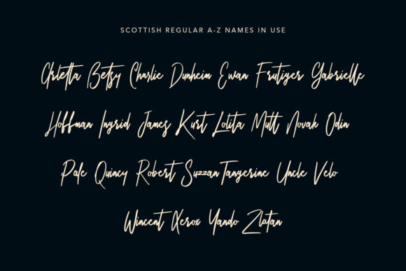 Scottish Font Poster 7