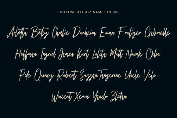 Scottish Font Poster 8