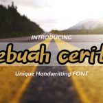 Sebuah Cerita Font Poster 1