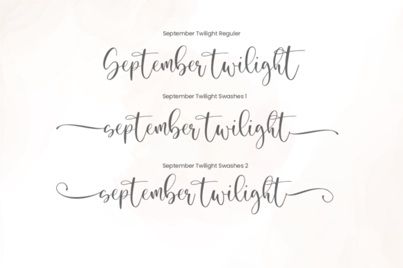 September Twilight Font Poster 8