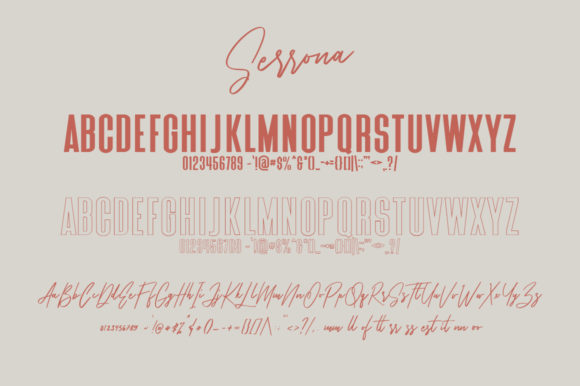 Serrona Duo Font Poster 4