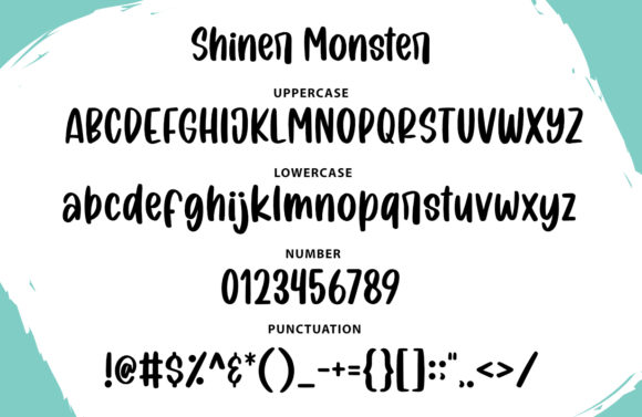 Shiner Monster Font Poster 3